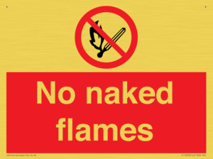 No naked flames